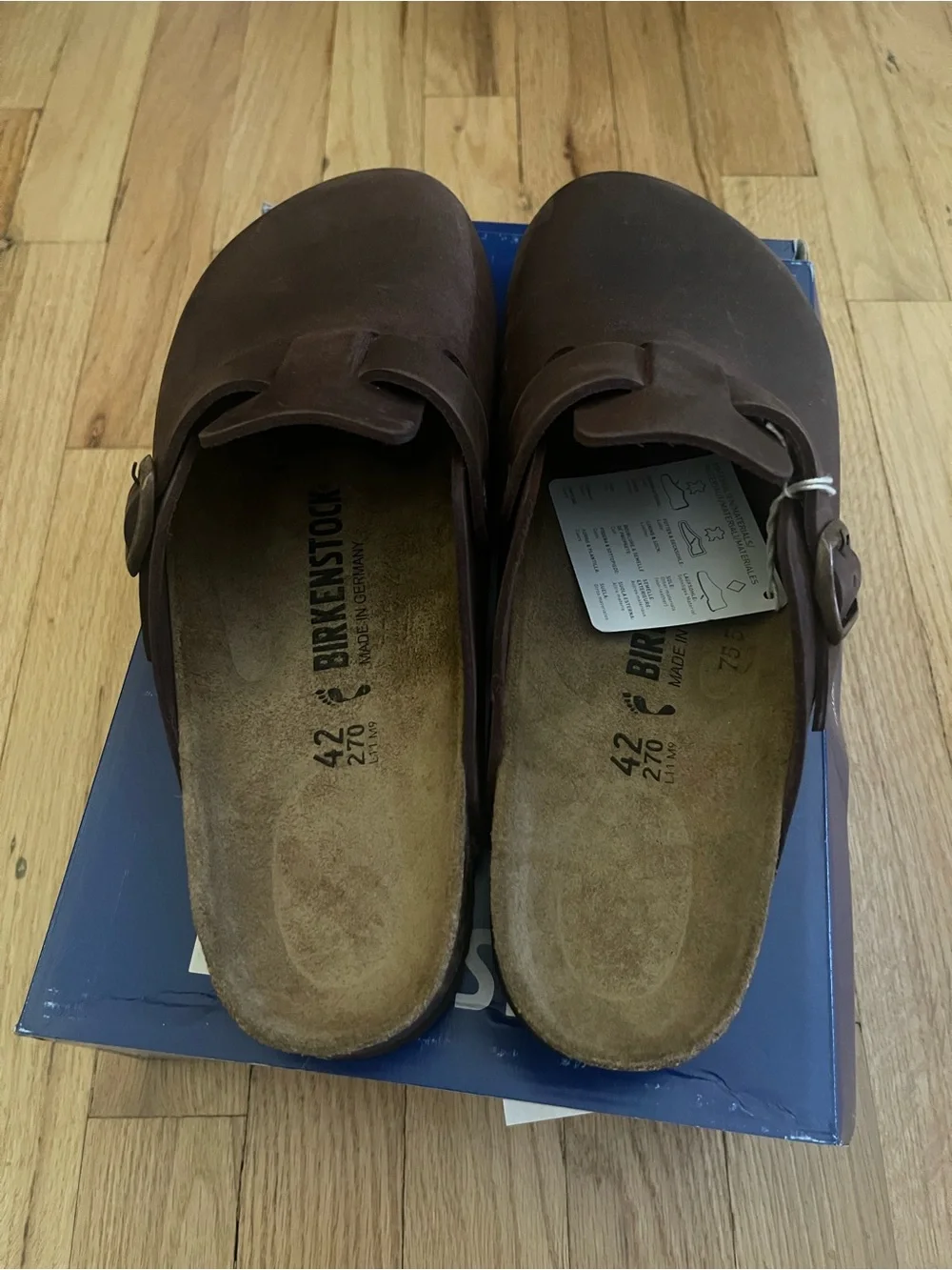 Birkenstock Boston Slip-On Clog in Habana Oiled Leather